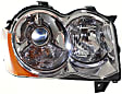 Driver and Passenger Side Headlights, without Bulbs, HID/Xenon, SRT Option Group 2, without HID Bulbs and ballast