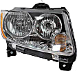 Driver and Passenger Side Halogen Headlight, With bulb(s), OE Replacement