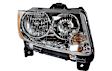 Driver and Passenger Side Halogen Headlight, With bulb(s), OE Replacement, CAPA Certified
