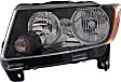 2015 Jeep Compass - Driver and Passenger Side Halogen Headlight, With bulb(s), OE Replacement
