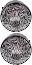 Front, Driver and Passenger Side Turn Signal Light, With bulb(s), CAPA Certified