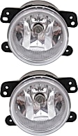 Front, Driver and Passenger Side Halogen Fog Light, With bulb(s)