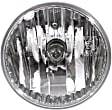 Front, Driver and Passenger Sides Fog Lights, with Bulbs, Halogen