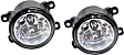 Front, Driver and Passenger Side Halogen Fog Light, With bulb(s)