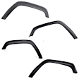 Front and Rear, Driver and Passenger Side Fender Flares, Textured Black, Thermoplastic, Bolt-On