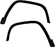 Front, Driver and Passenger Side Fender Flares, Textured Black, For Models without Off Road Package, Except Trailhawk Model