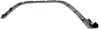 Front, Driver and Passenger Side Fender Flares, Textured Black, For Models without Off Road Package, Except Trailhawk Model