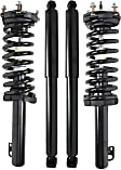 Front and Rear, Driver and Passenger Side Shock and Fully Loaded Strut, AWD/RWD