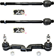 Front, Driver and Passenger Side, Inner and Outer Tie Rod Ends