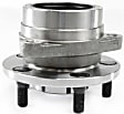 Front, Driver and Passenger Side Wheel Hub, 5 Lugs, With Bearing