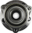 Front, Driver and Passenger Side Wheel Hub, 5 Lugs, With Bearing