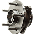 Front, Driver and Passenger Side Wheel Hub, 5 Lugs, With Bearing