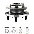 Front Wheel Hub, 5 Lugs, With Bearing