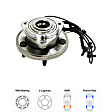 2006 Jeep Commander Base - Front and Rear, Driver and Passenger Side Wheel Hub, RWD, O-Ring Sold Separately If Needed Or500, 4WD, 5 Lugs, With Bearing, With Sensor