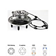2003 Ford Expedition XLT - Front Wheel Hub, RWD, 6 Lugs, With Bearing, With Sensor