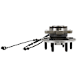 Front and Rear, Driver or Passenger Side Wheel Hub, 6 Lugs, With Bearing, With Sensor, RWD