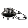 Front and Rear, Driver or Passenger Side Wheel Hub, 6 Lugs, With Bearing, With Sensor, RWD