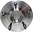 2-Wheel Set Rear, Driver and Passenger Side Wheel Hubs, With Bearing, 5 x 5 in. Bolt Pattern
