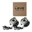 2007-2010 Jeep Wrangler - Front, Driver and Passenger Side Wheel Hub, 5 Lugs, With Bearing, With Sensor, 3.8L, 6Cyl