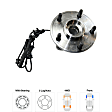 2007-2010 Jeep Wrangler - Front, Driver and Passenger Side Wheel Hub, 5 Lugs, With Bearing, With Sensor, 3.8L, 6Cyl