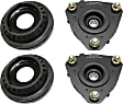 Front, Driver and Passenger Side Shock and Strut Mounts, For Models without Electronic Adjustable Suspension