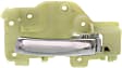 Front or Rear, Driver and Passenger Side Interior Door Handles, Chrome, Without Door Lock Hole