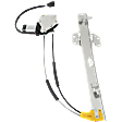 Front, Driver and Passenger Side Power Window Regulator, With Motor