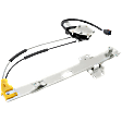 Front, Driver and Passenger Side Power Window Regulator, With Motor