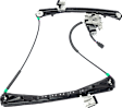 Sedan Front, Driver and Passenger Side Power Window Regulator, With Motor