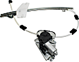 Front and Rear, Driver and Passenger Side Power Window Regulator, With Motor