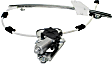 Front and Rear, Driver and Passenger Side Power Window Regulator, With Motor