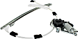 Front and Rear, Driver and Passenger Side Power Window Regulator, With Motor