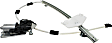 Front and Rear, Driver and Passenger Side Power Window Regulator, With Motor