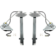 2002 Jeep Liberty - Front, Driver and Passenger Side Power Window Regulator, With Motor, For Models With One-Touch Switch