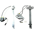Front And Rear, Driver Side Power Window Regulator, With Motor