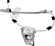 Front And Rear, Driver Side Power Window Regulator, With Motor