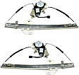 2007 Jeep Liberty - Front, Driver and Passenger Side Power Window Regulator, With Motor, Regulator Attaches Directly To Window Glass, With Locator Pin And Hole, Production Date From February 25 2006