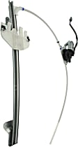 2007 Jeep Liberty - Front, Driver and Passenger Side Power Window Regulator, With Motor, Regulator Attaches Directly To Window Glass, With Locator Pin And Hole, Production Date From February 25 2006