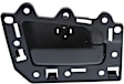 Rear, Driver and Passenger Side Black Interior Door Handle