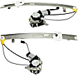 Rear, Driver and Passenger Side Power Window Regulator, With Motor