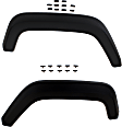 2018 Jeep Wrangler JK - Rear, Driver and Passenger Side, Fender Flares, Textured Black