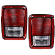 Driver and Passenger Side Halogen Tail Light, With bulb(s), OE Replacement