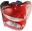 2007 Jeep Liberty - Driver and Passenger Side Halogen Tail Light, With bulb(s), OE Replacement