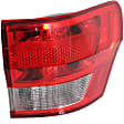 2012 Jeep Grand Cherokee Laredo - Driver and Passenger Side, Outer Halogen Tail Light, With bulb(s), Mounts on Body, OE Replacement