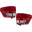 Driver and Passenger Side, Outer Tail Lights, with Bulbs, Halogen, Mounts on Body, CAPA Certified