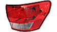 Driver and Passenger Side, Outer Tail Lights, with Bulbs, Halogen, Mounts on Body, CAPA Certified