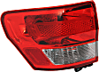 Driver Side, Inner And Outer Halogen Tail Light, With bulb(s), OE Replacement