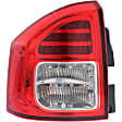 Driver and Passenger Side LED Tail Light, With bulb(s), OE Replacement