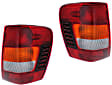 Driver and Passenger Side Halogen Tail Light, With bulb(s), OE Replacement