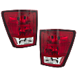 Driver and Passenger Side Tail Lights, with Bulbs, Halogen, Sport Utility
